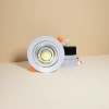 White LED ceiling light, COB spotlight strip, orange snap-on, black heat dissipation fin, circular light source details Picture